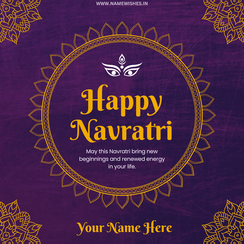 Best Festival Post For Navratri With Your Name