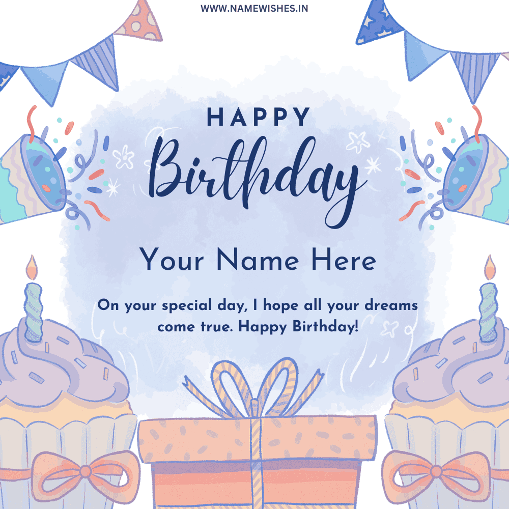 Birthday Wish Card With Your Name Free Download