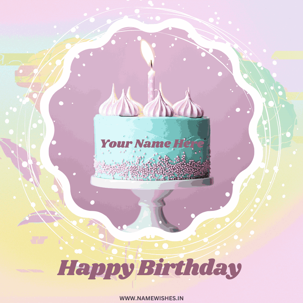 Birthday Cake Photo With Your Name For Free