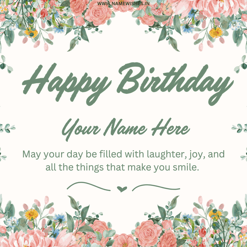 Birthday Wish Card With Your Name 2024