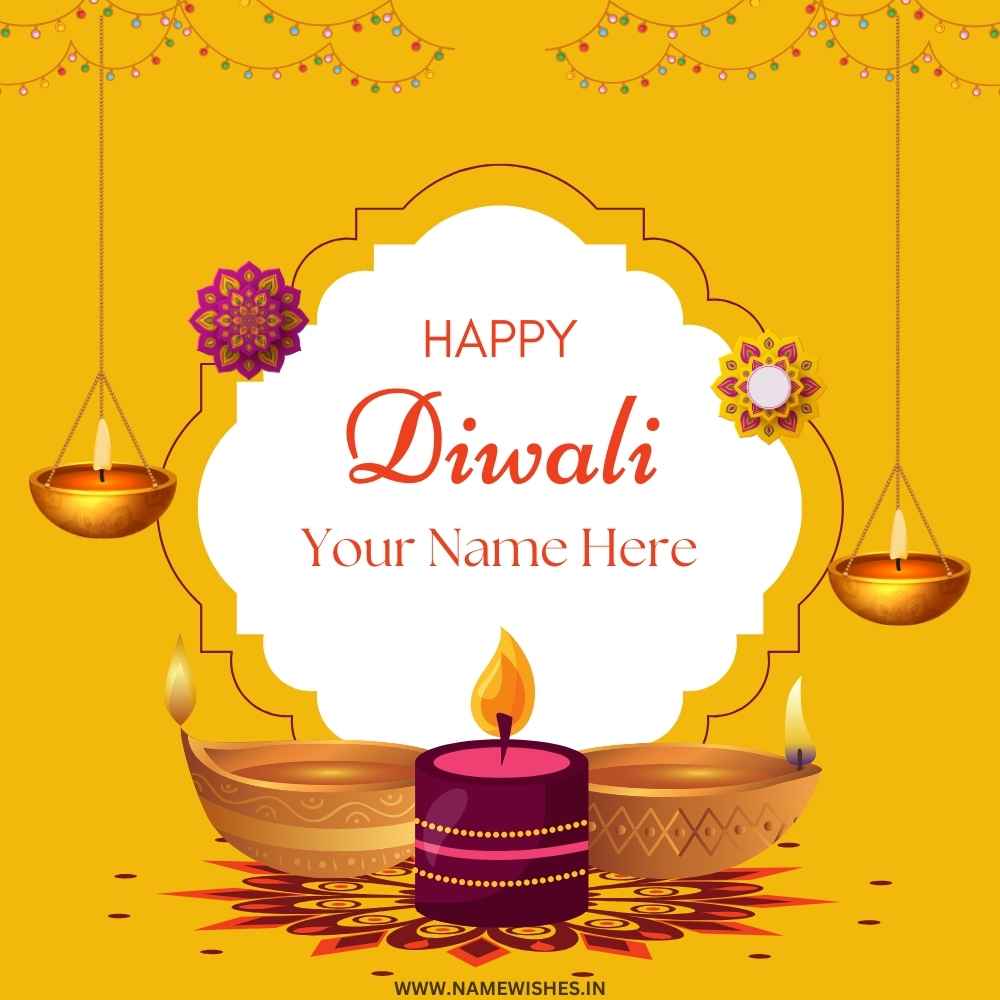 Create Happy Diwali Post With Your Name For Free