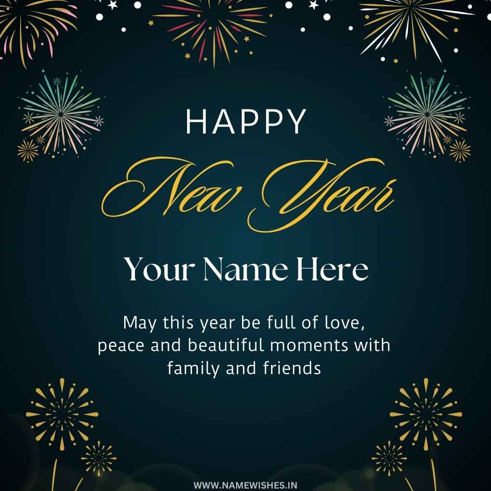 Create Happy New Year Post With Your Name Free Download