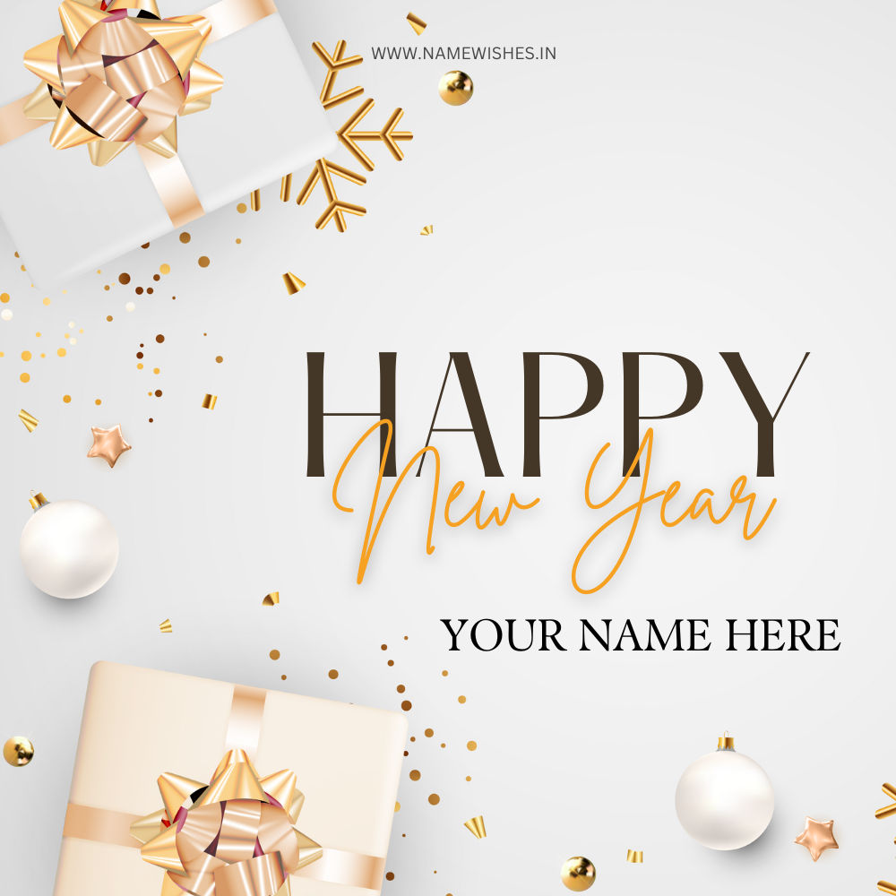 Create Happy New Year Wishing Card With Your Name Online Free