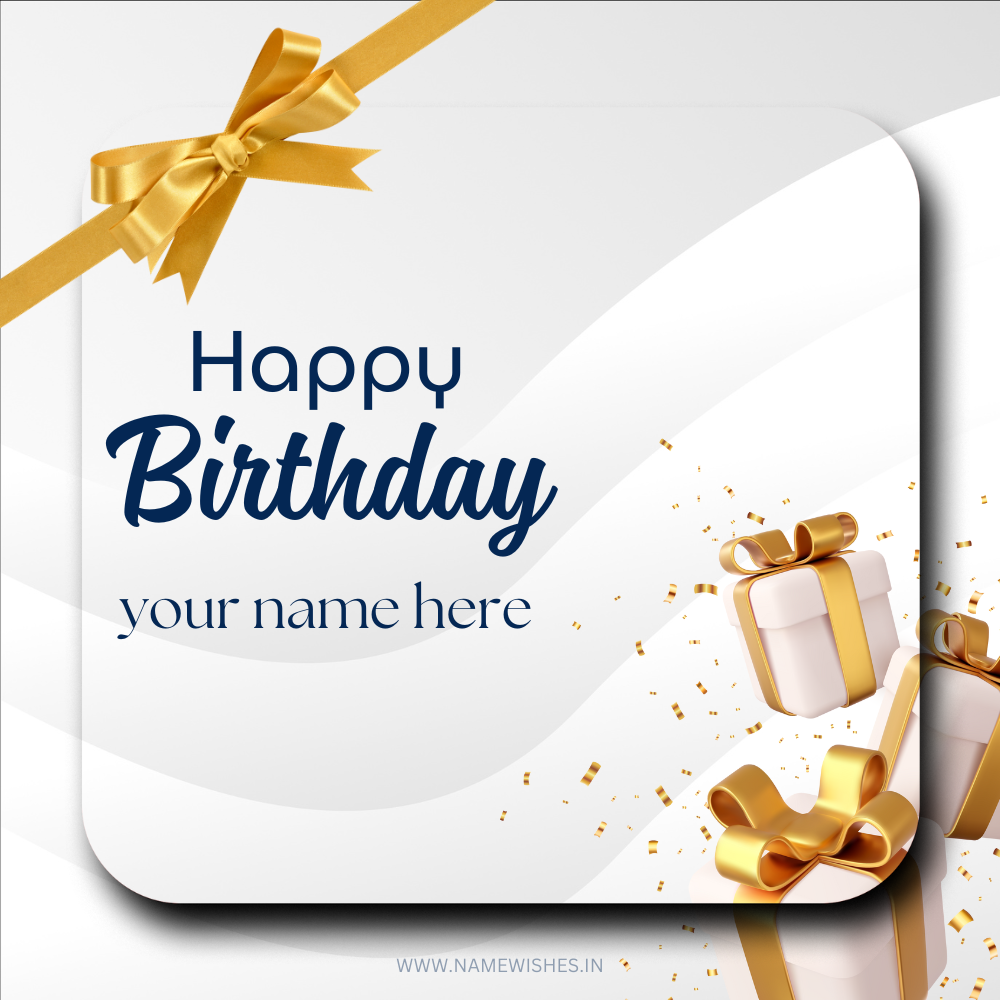 Happy Birthday Wishing Card With Your Name Online Free