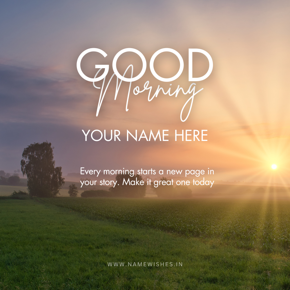 Morning Wish Card – Create Personalized Greetings Online