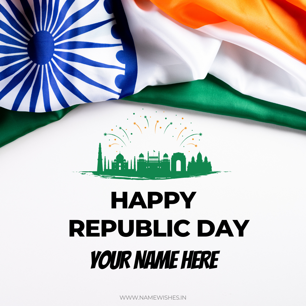 Republic Day Wishes Card Online With Your Name for Free