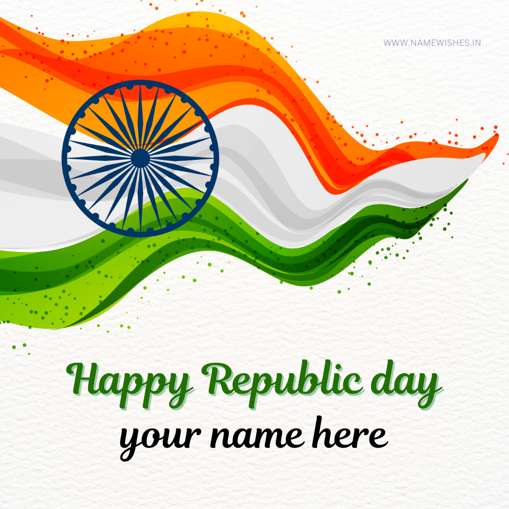 Republic Day Wishing Card With Your Name Free Online 2025