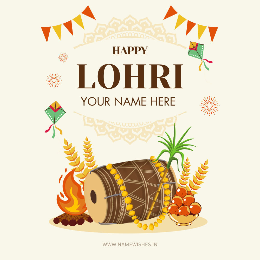 Embrace Abundance and Joy This Lohri Customized Card