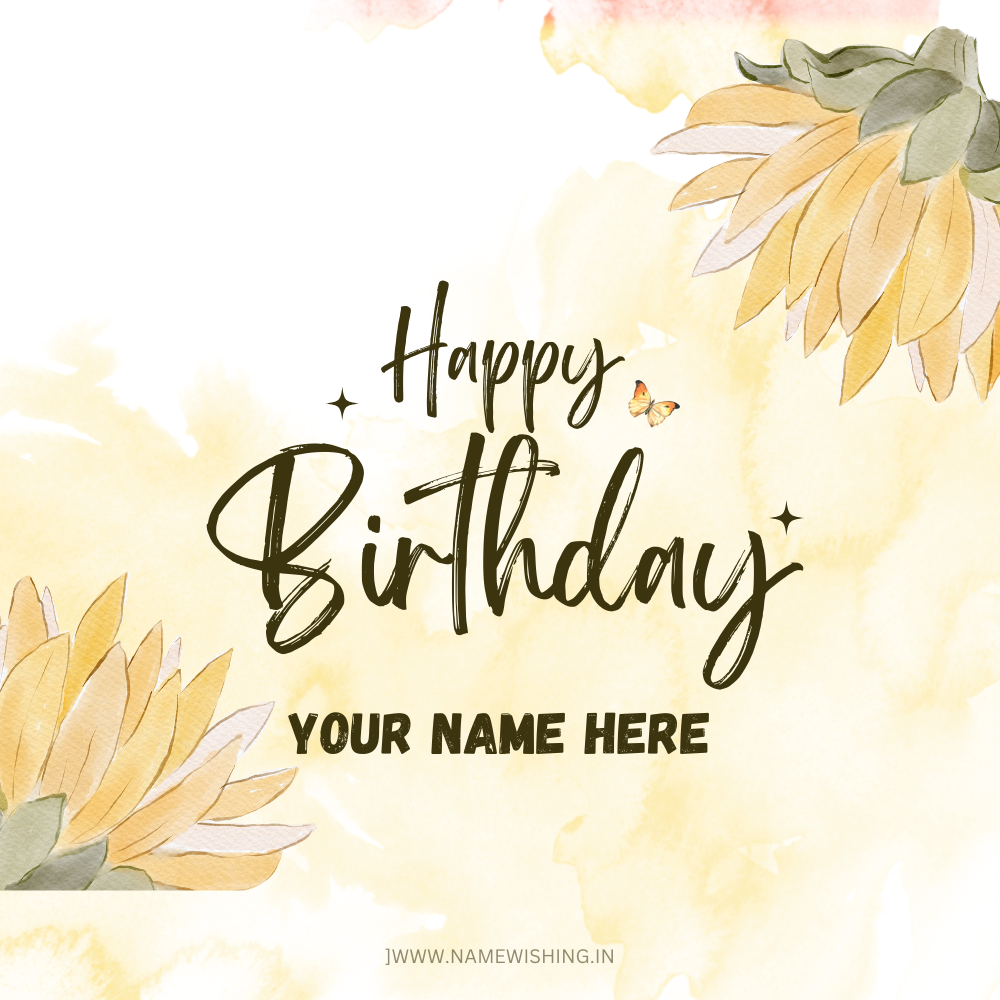 Birthday Wishing Card With Your Name Online Free