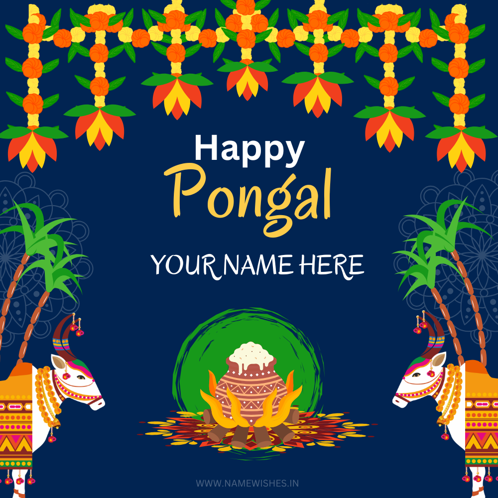 Celebrate with Pongal Greeting Cards for 2025 Online