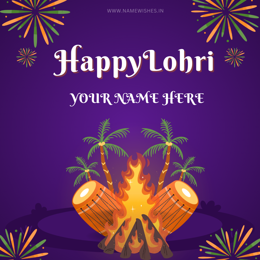 2025's Lohri Count Blessings with Latest Greeting Card