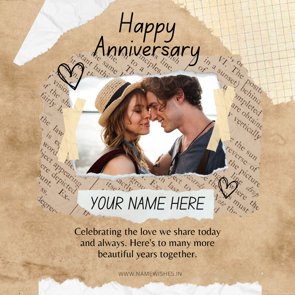 Celebrate Your Love Greetings Card With Your Photo Online