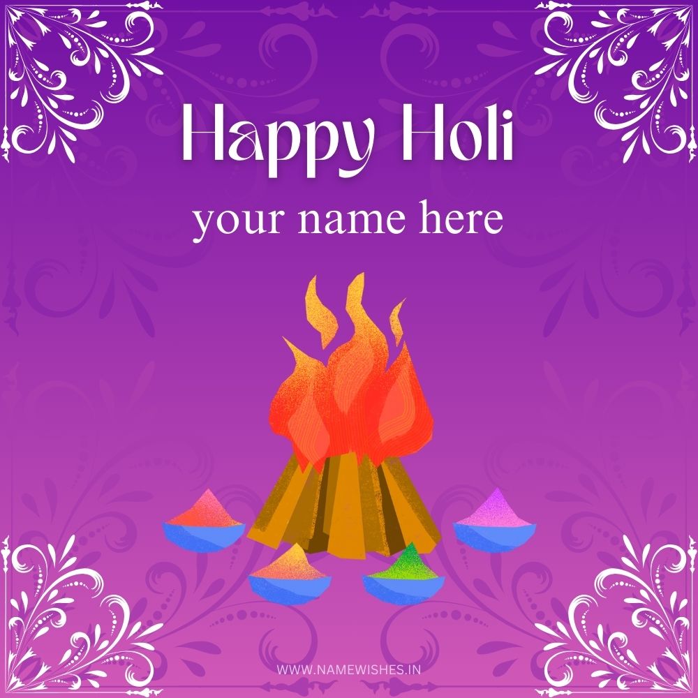 holi happy card