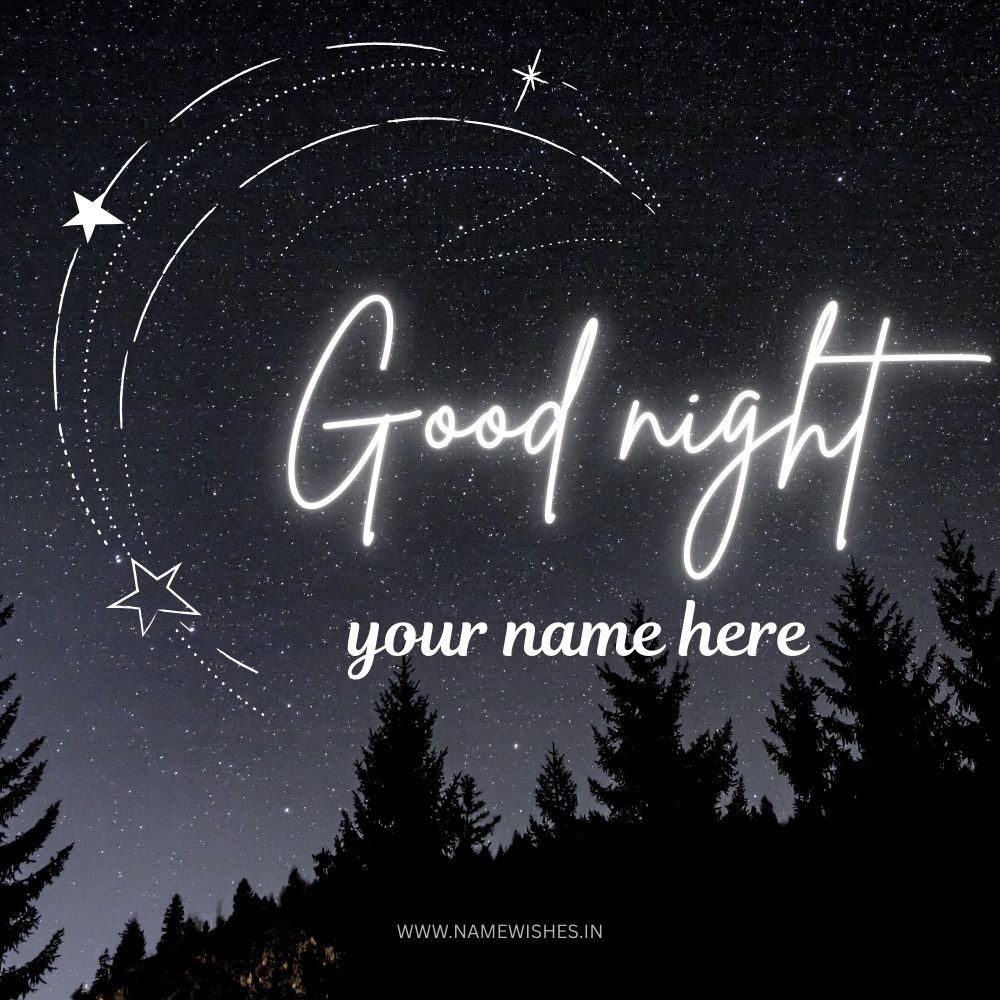 Good Night Card With Your Name Free Download Online