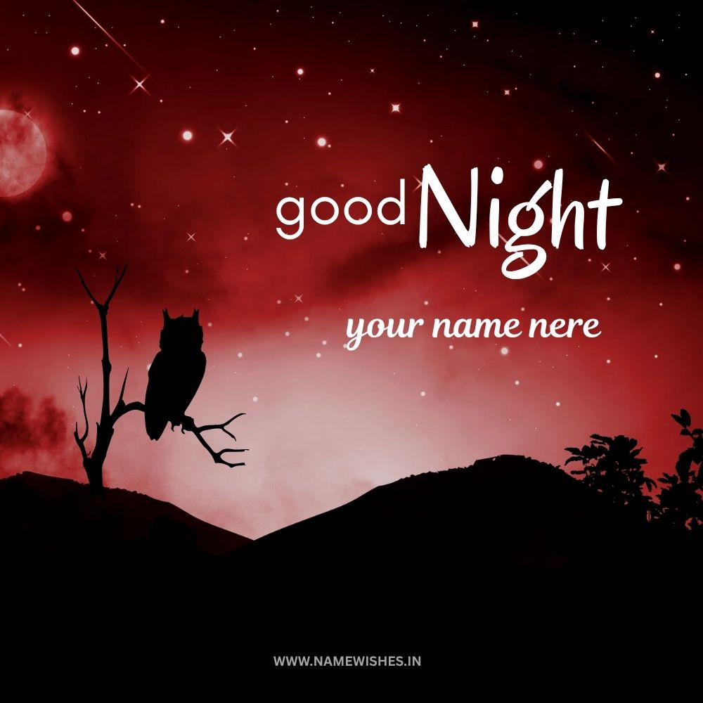 Good Night Card With Your Name Free Online Download