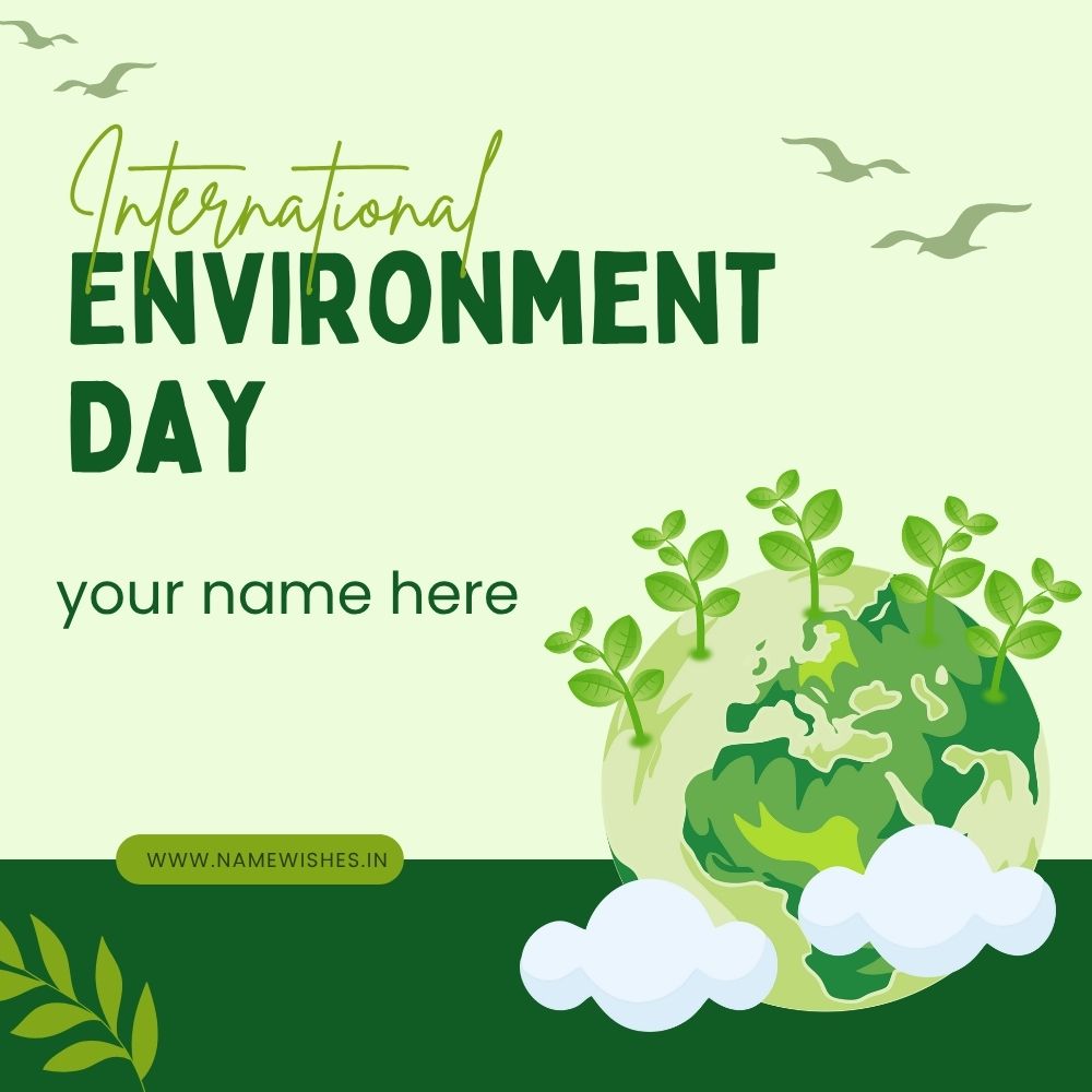World Environment Day Card With Your Name Free