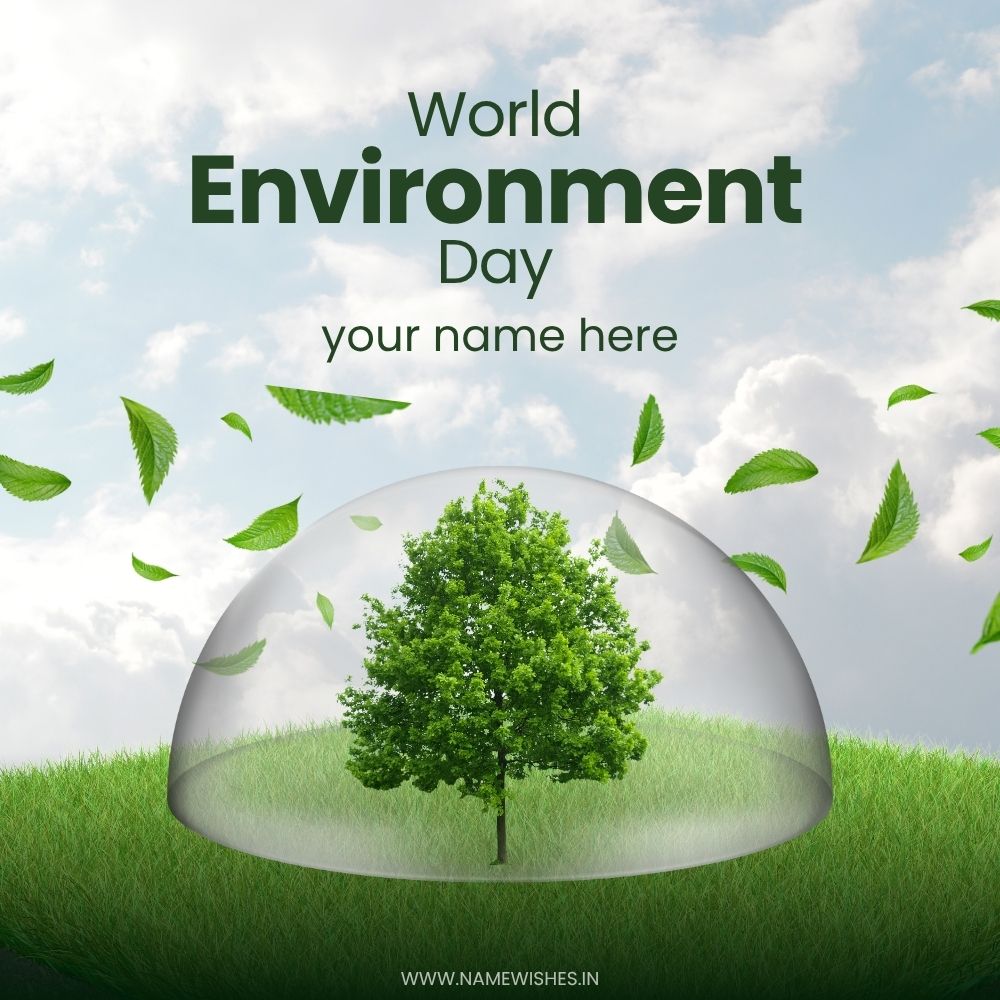 Happy World Environment Day Card With Your Name