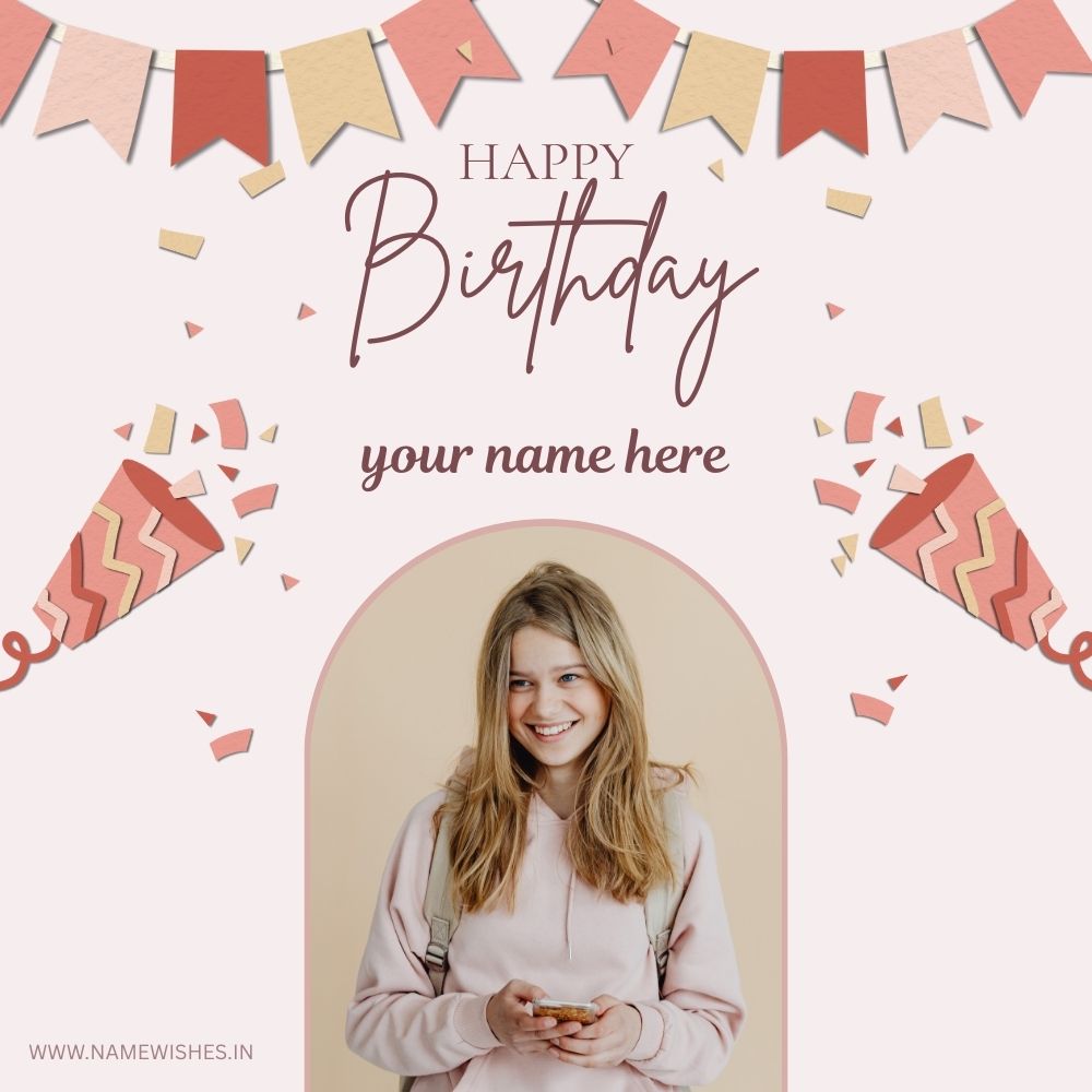 Happy Birthday Card with Name Free Online Download