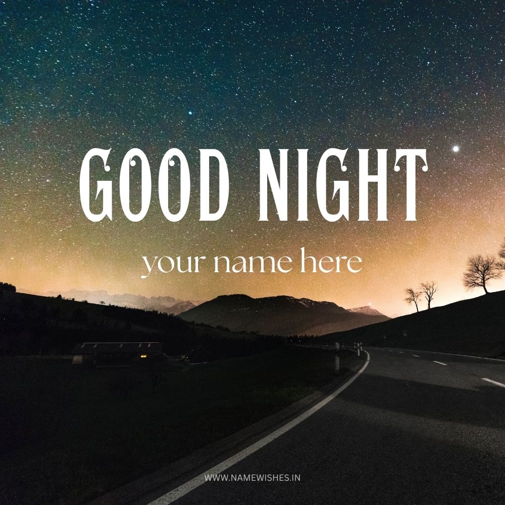 Good Night Card With Name Free | Create Online Wishes