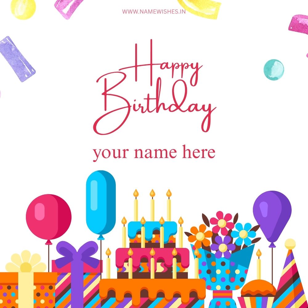 Happy Birthday Card With Name – Free Online Wishes