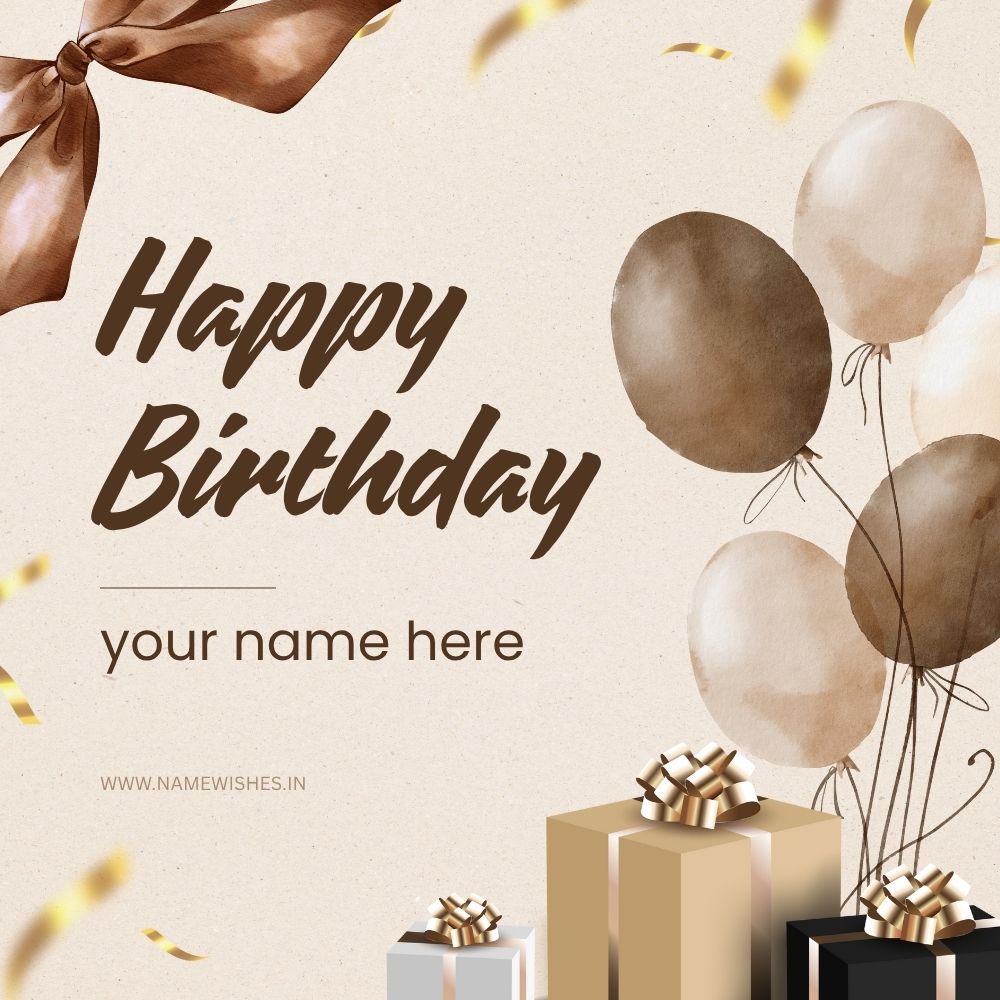 Happy Birthday Card With Name – Free Online Wishes