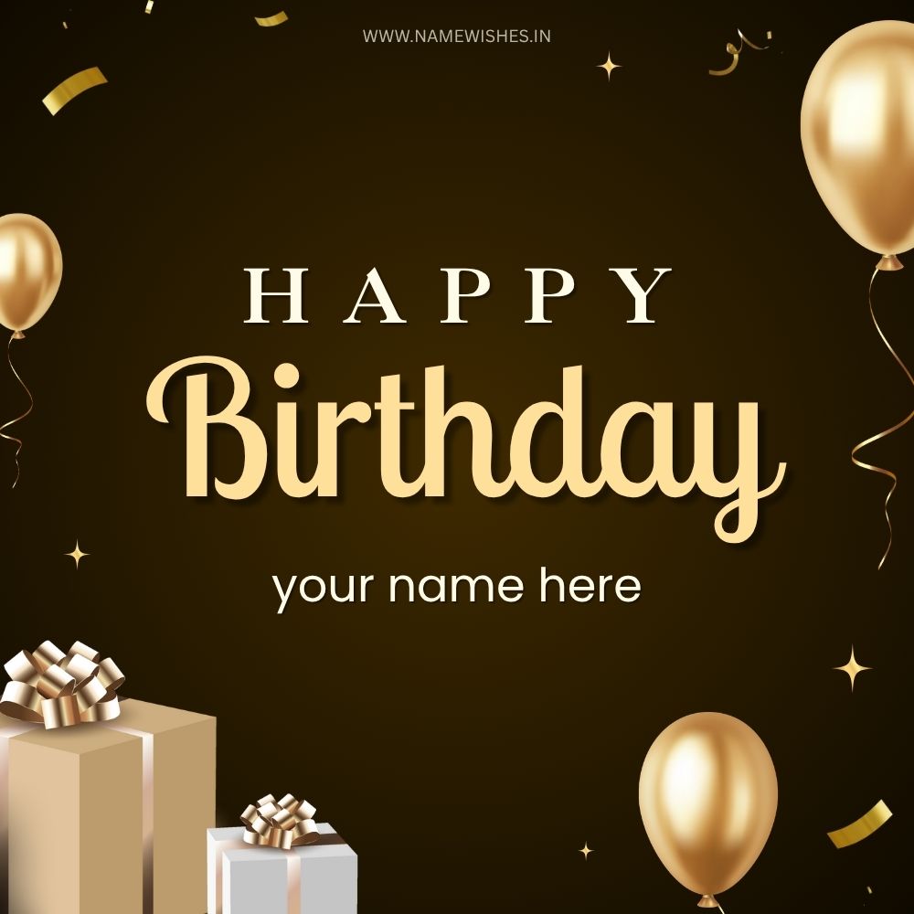 Happy Birthday Card with Name Create Free Online Wish