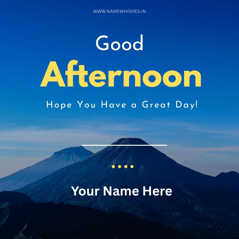 Good Afternoon Card with Name