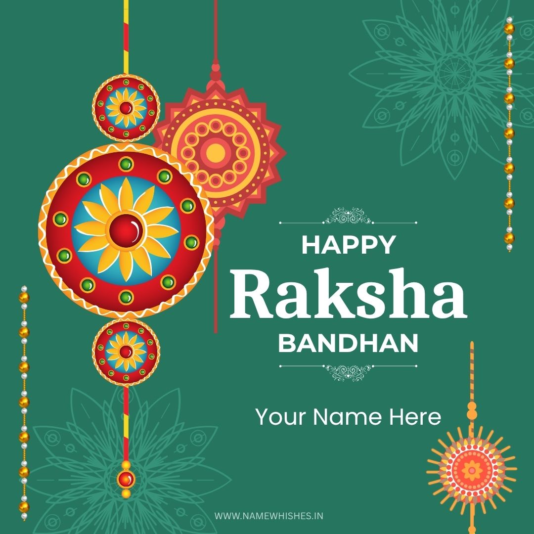 Happy Raksha Bandhan Card with Name – Free Maker