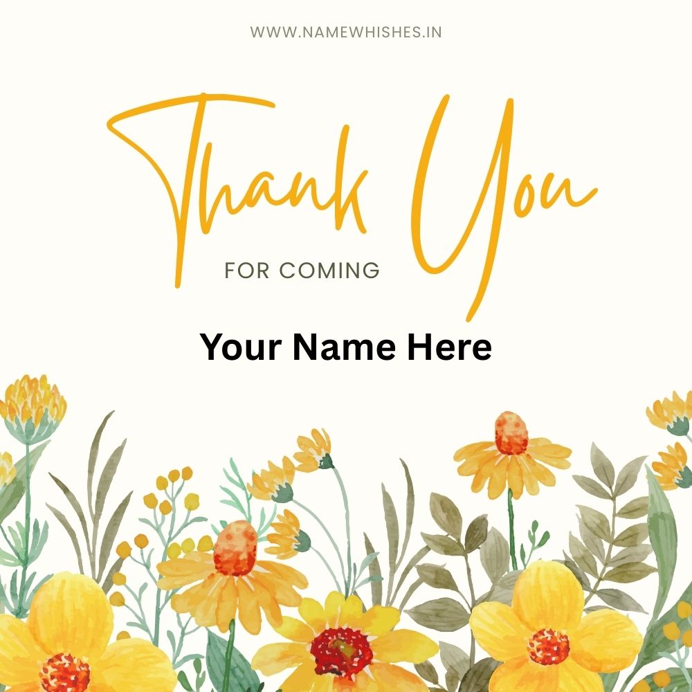 Thank You Card with Name and Photo – Free Online Maker