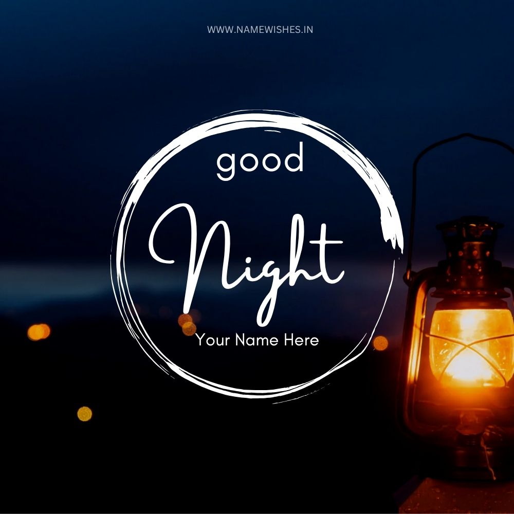 Good Night Wishes with Name – Create Online