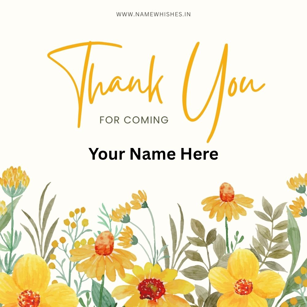 Thank You Card with Name – Free Online Maker