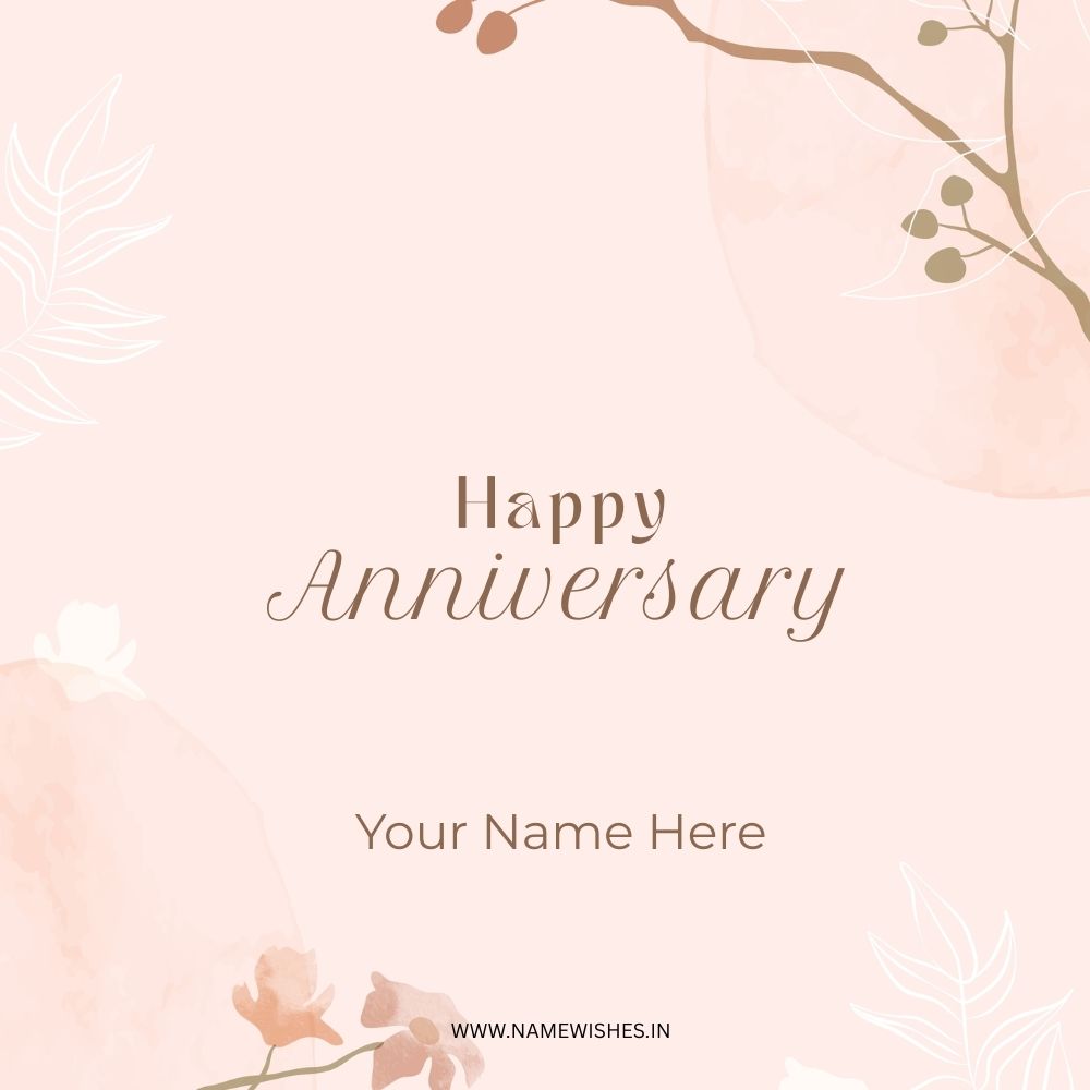 Happy Anniversary Card – Personalized Wishes Online