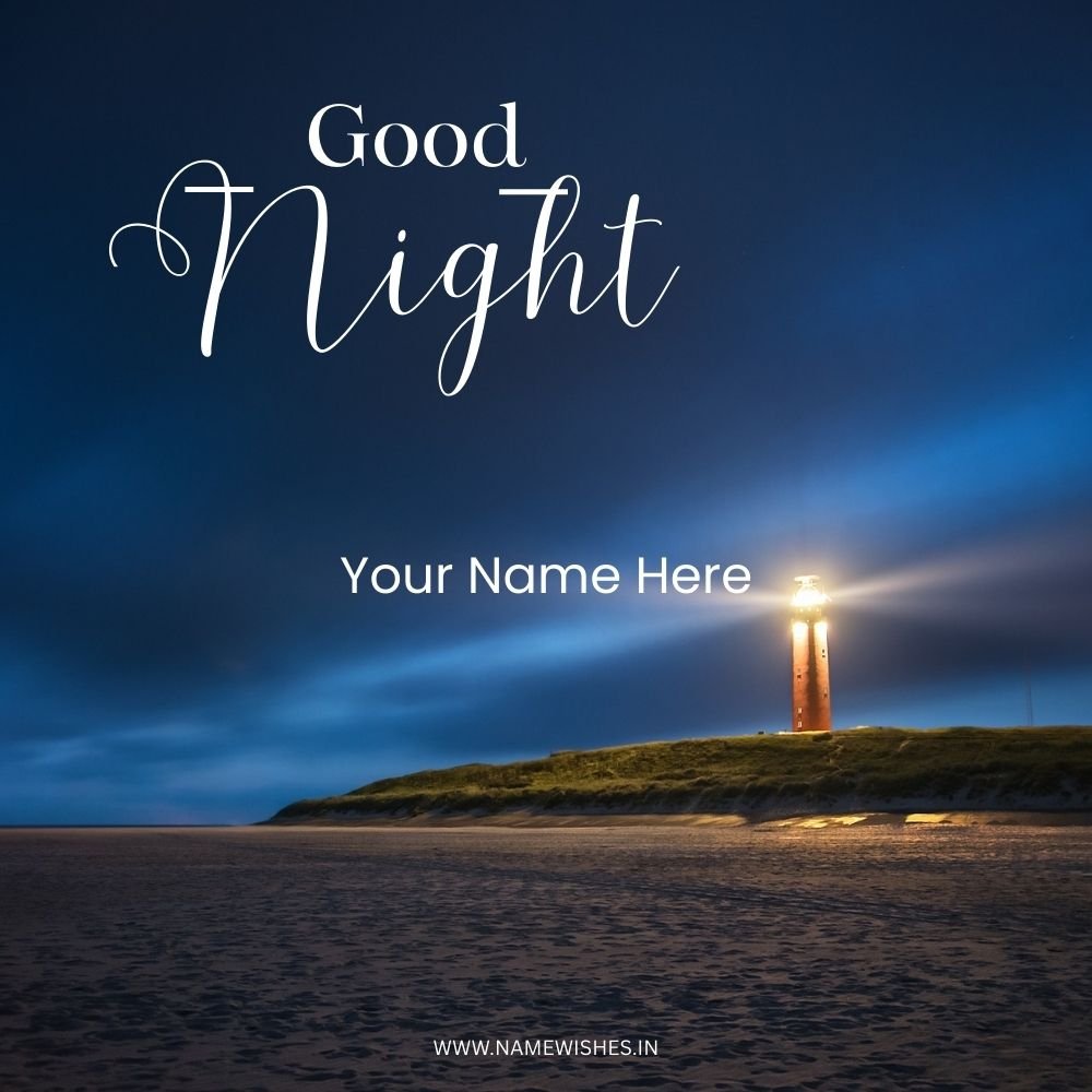 Good Night Card – Make Personalized Wishes with Name
