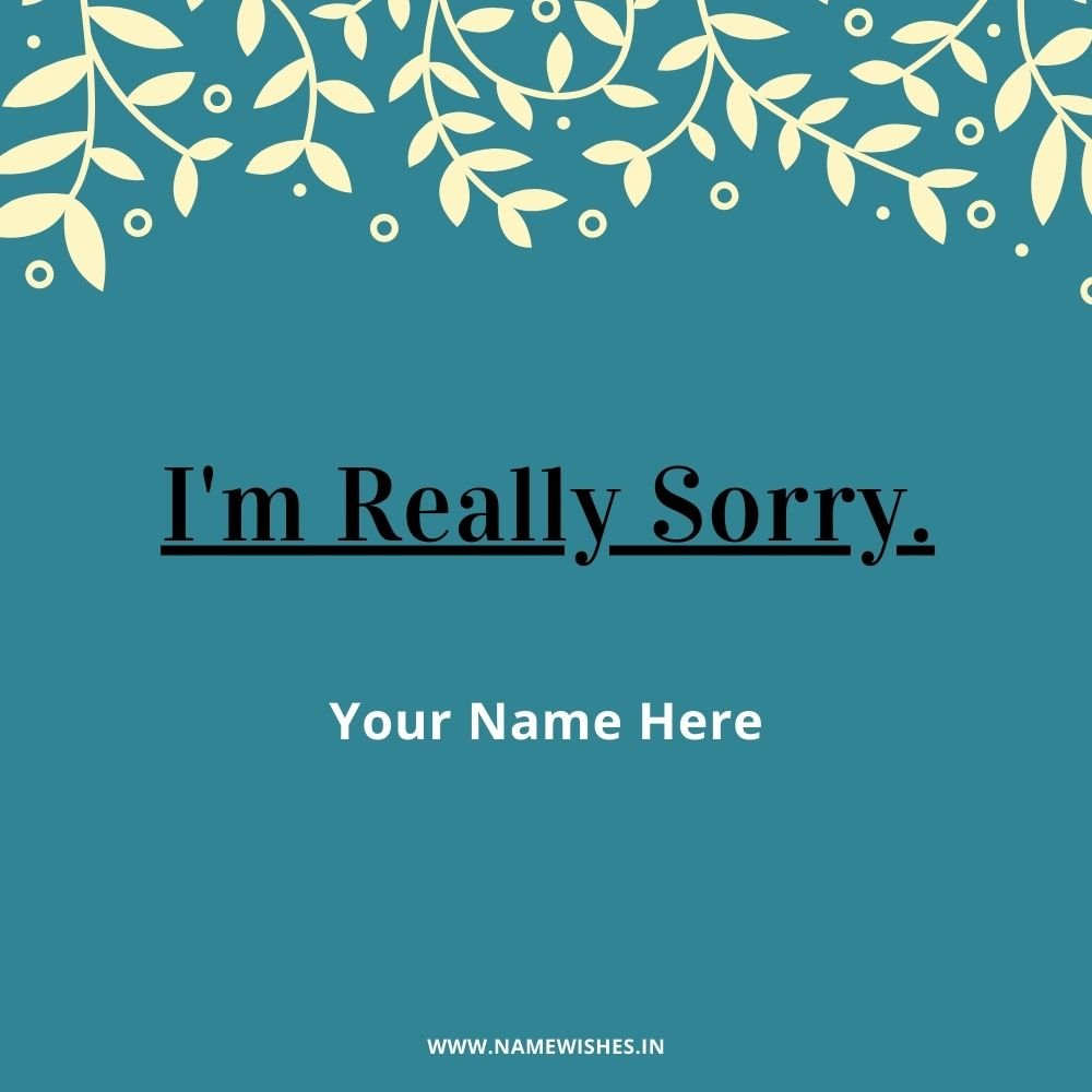 Sorry Card – Create Personalized Apology Greetings Online