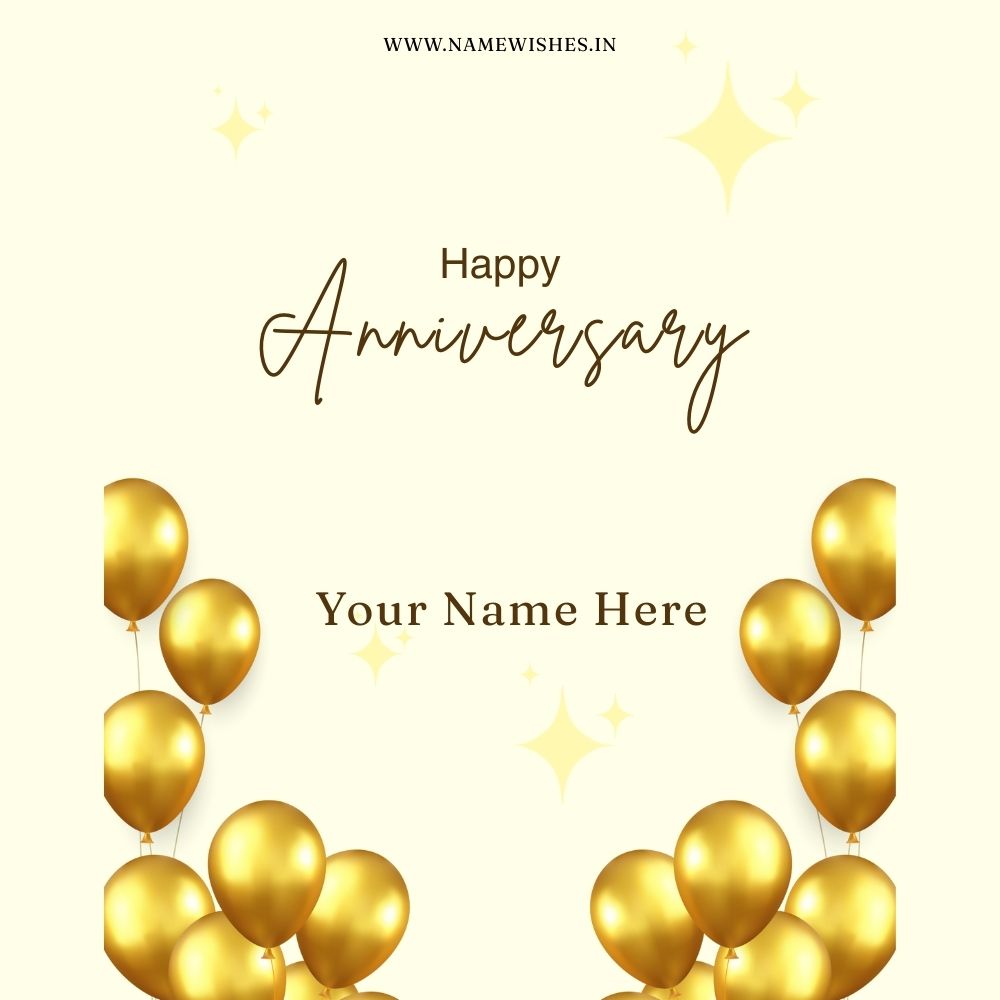 Happy Anniversary Card – Personalized Wishes Online
