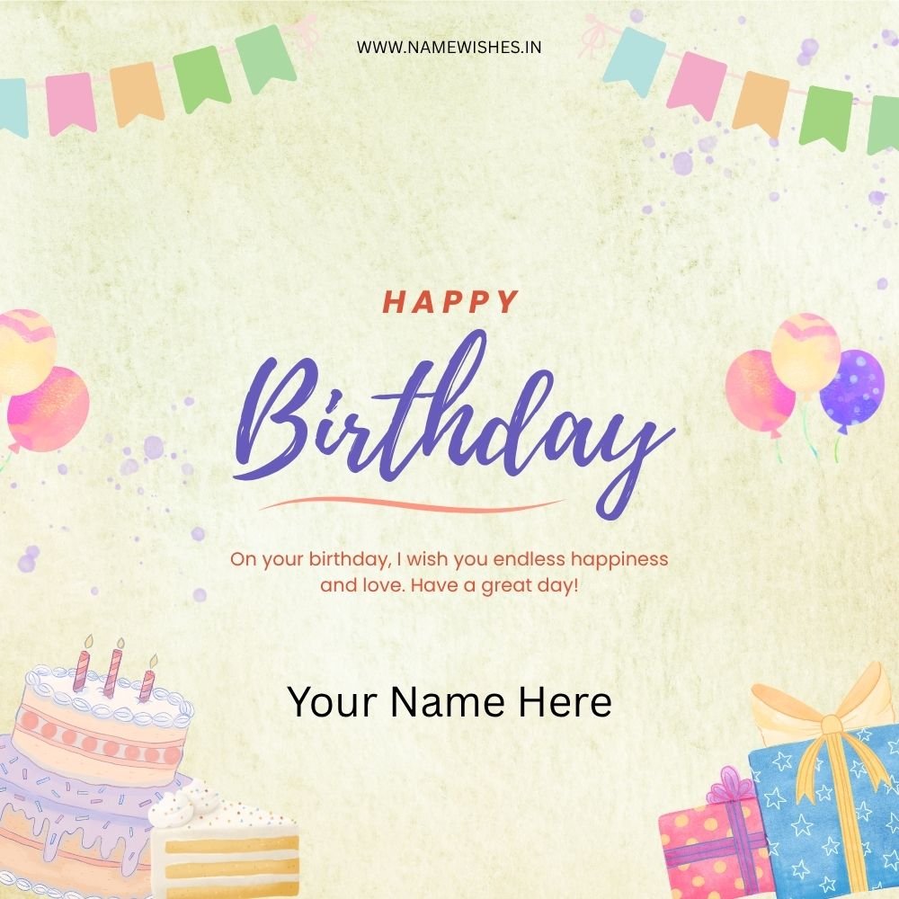 Happy Birthday Photo Card – Create Personalized Wishes Online