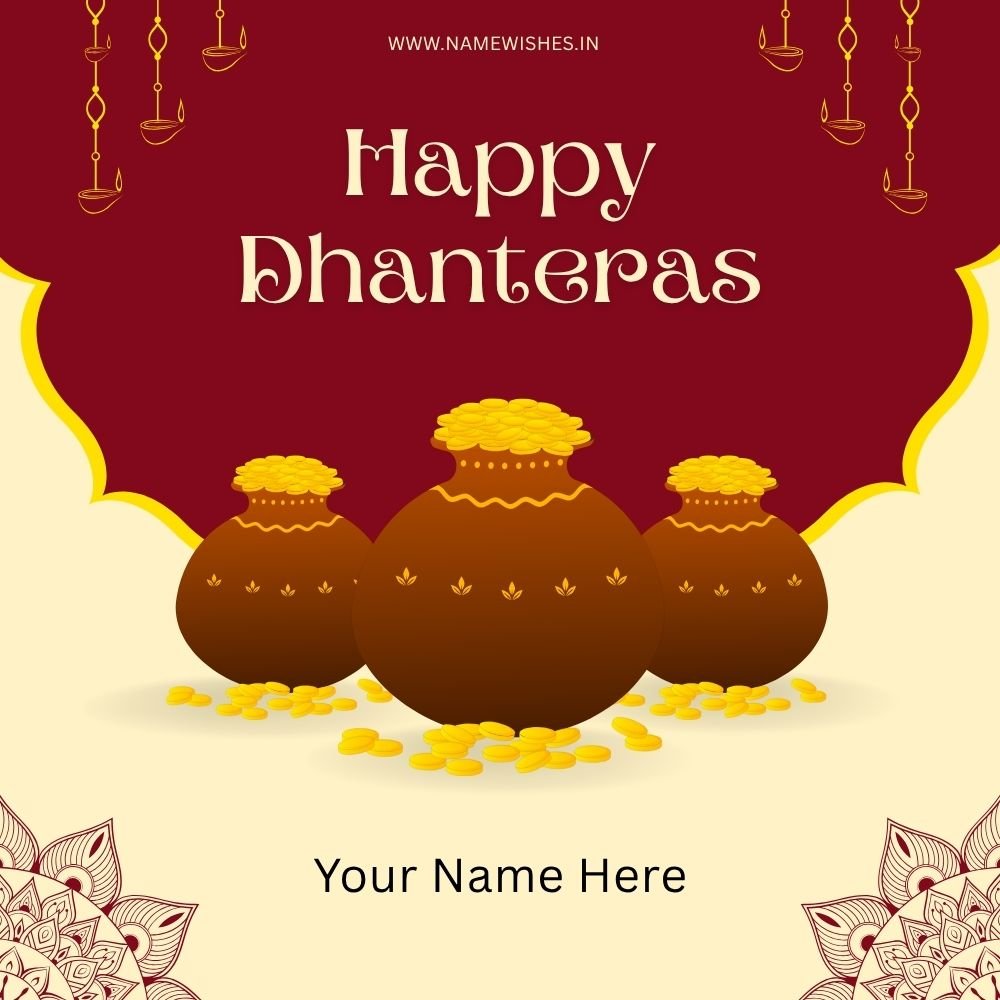 Dhanteras Card – Create Personalized Dhanteras Wishes