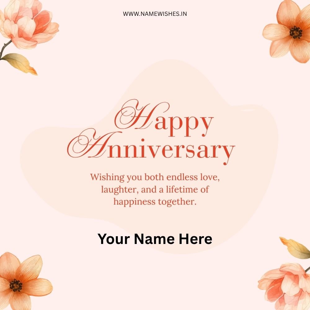 Happy Anniversary Wish Card – Create Personalized Greetings