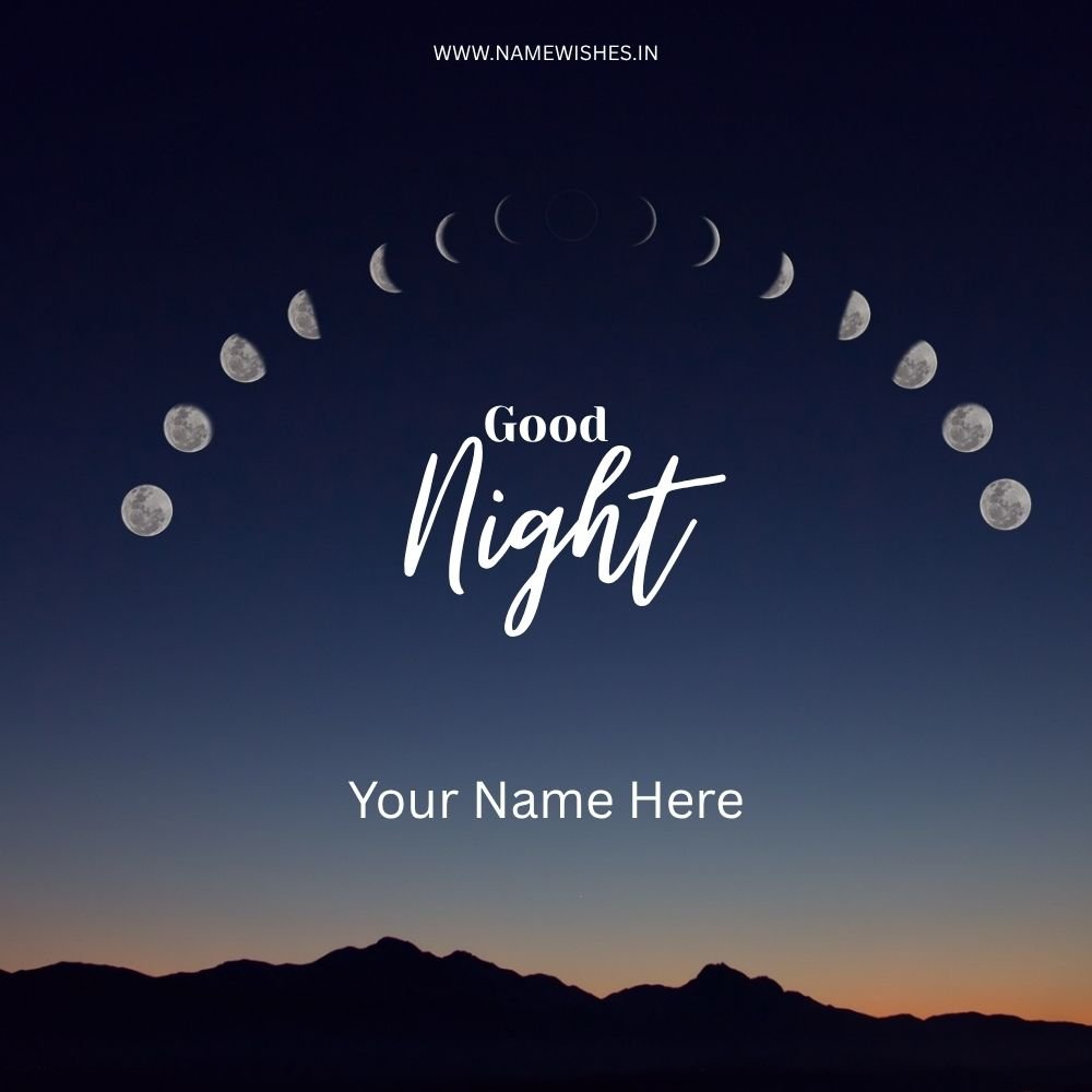 Good Night Photo Card – Create Personalized Wishes