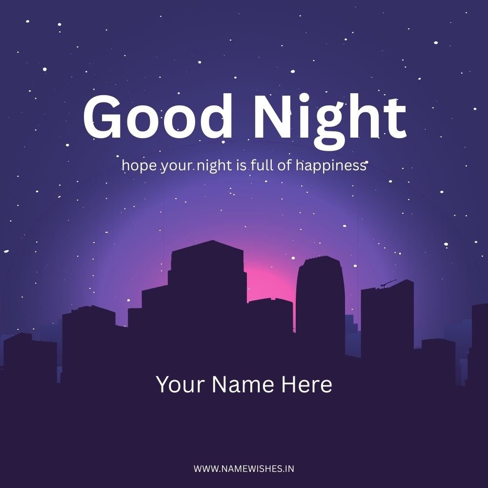Good Night Card with Name – Create Free Personalized Cards