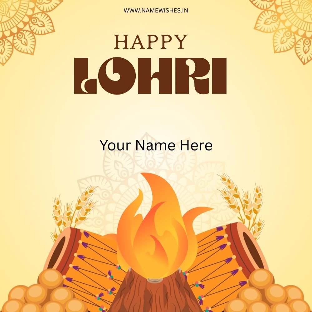 Happy Lohri Wish Card – Create Personalized Cards Online