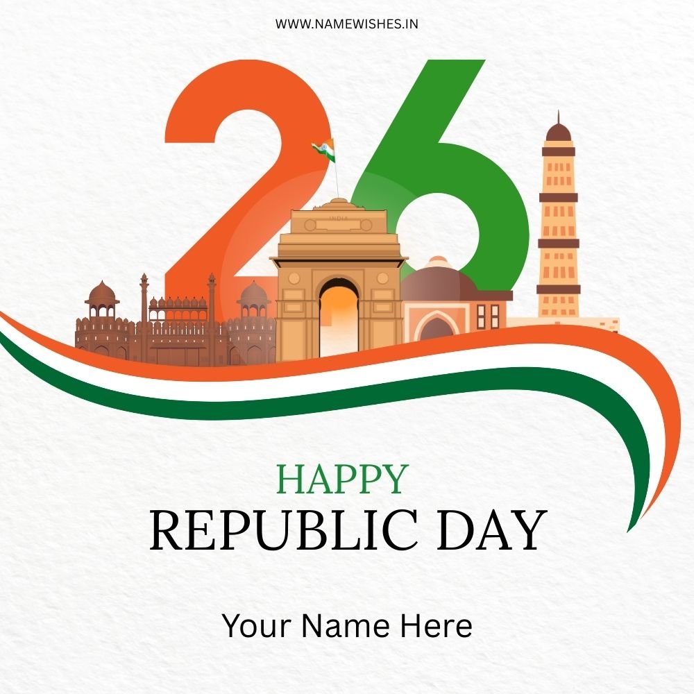 Happy Republic Day Card – Create Free Patriotic Wishes