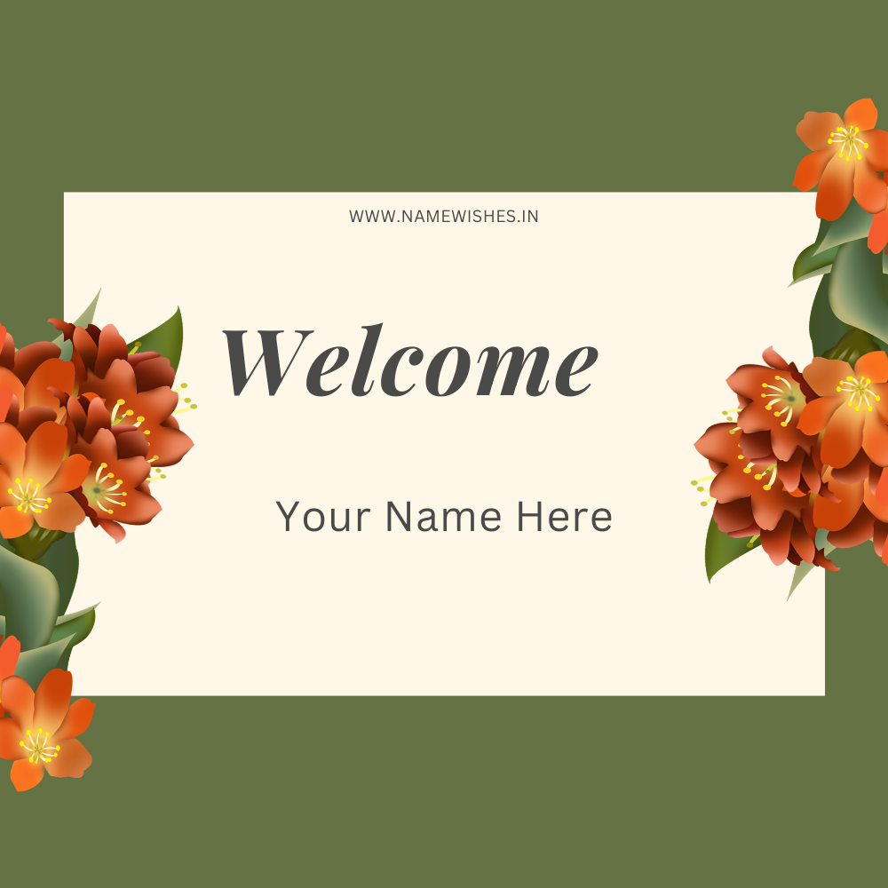 Welcome Card for Friends – Custom Welcome Card with Name