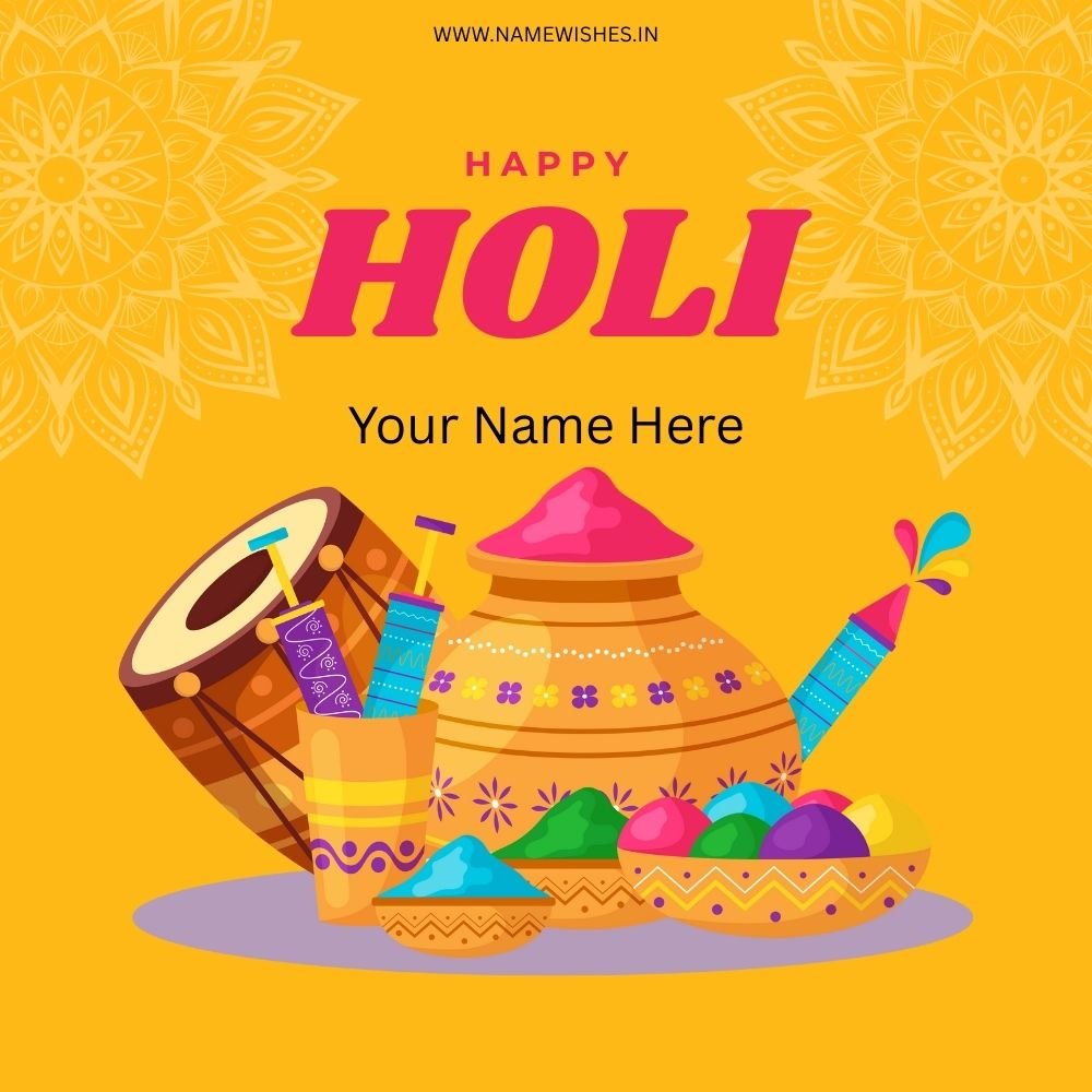 Happy Holi  Card – Create Colorful Wishes Online