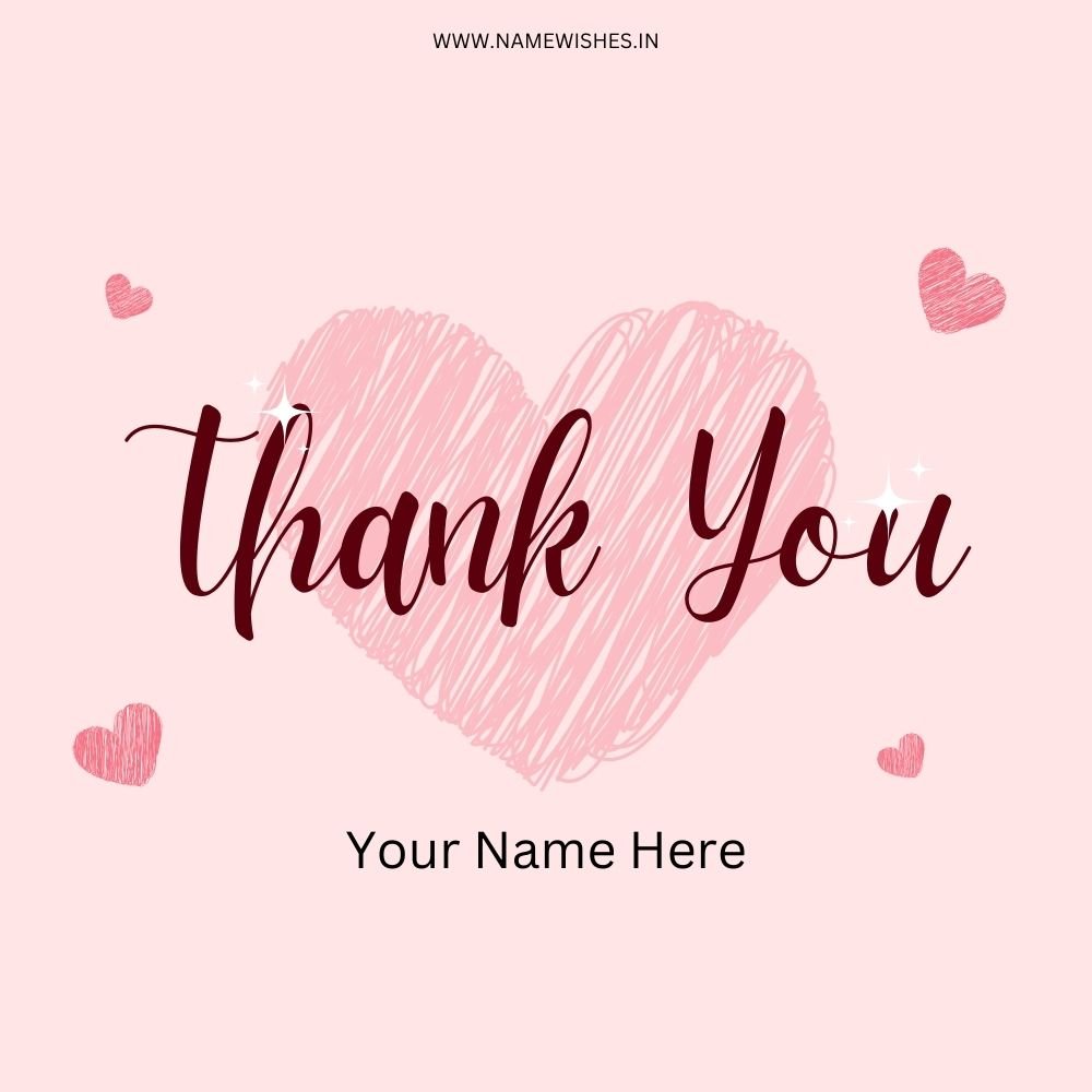Warm Thank You Greeting with Name Online Free