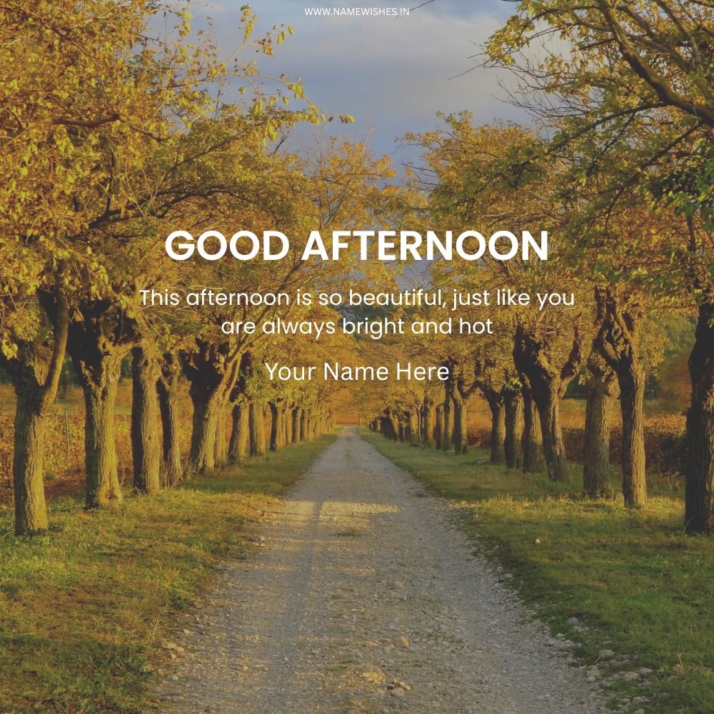 Good Afternoon Wish Card – Create Free Online